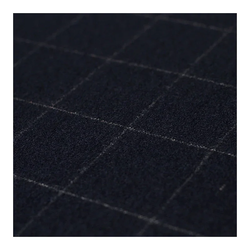 Redraspberry Japanese Navy Blue Plaid Worsted Wool 100%Wool Garment Material Autumn Women Jacket Suit Sewing Clothes Freeshippin