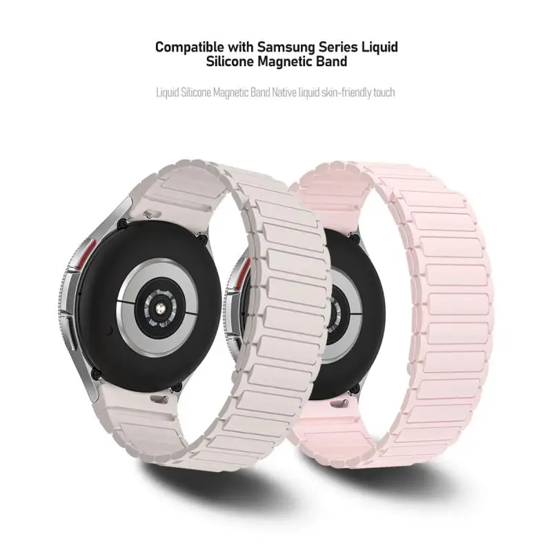Keine Lücken 20 mm Silikon-Magnetband für Samsung-Uhr Galaxy 7 6 5 4 44/40 mm 6Classic 43 mm 47 mm 42/46 mm Armband 5Pro 45 mm Armband – Detail 4