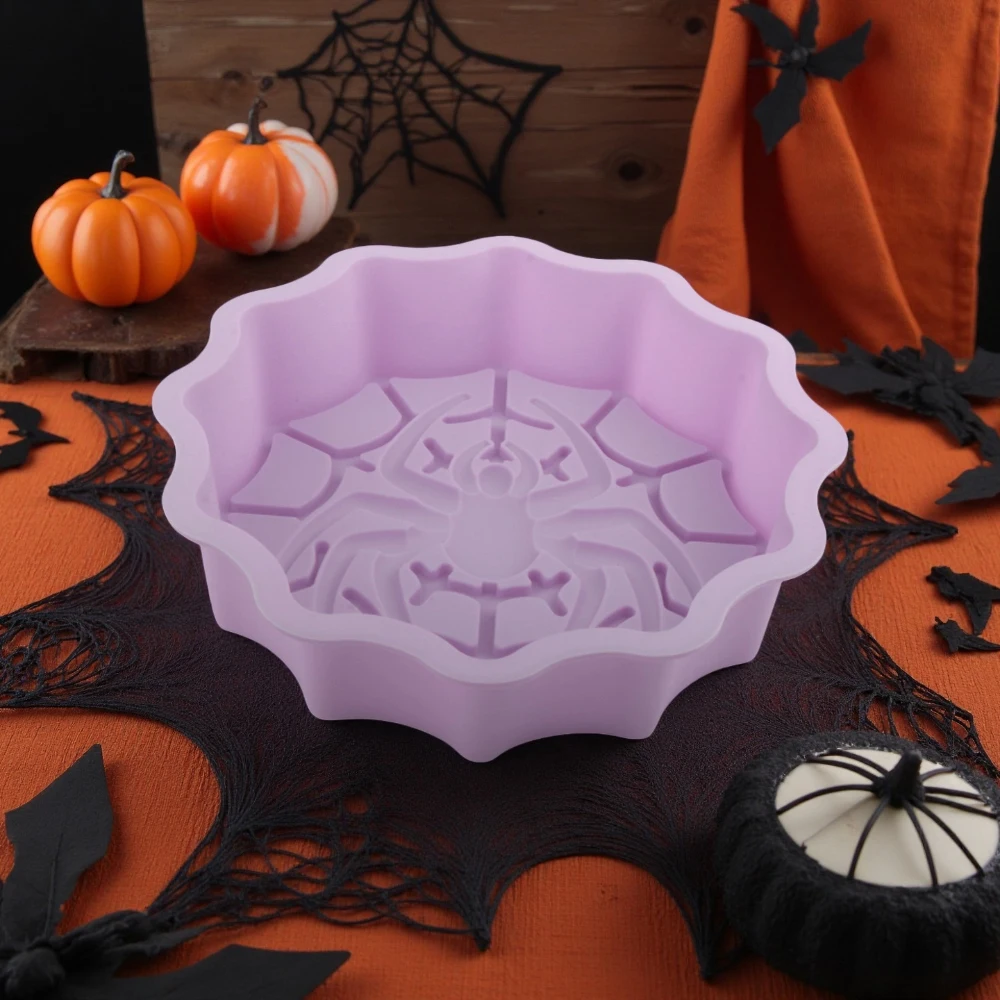 Halloween Süßigkeiten Schokoladenform Halloween Element Totenkopf Spinne Design Silikon Kuchenformen Küche Backformen Dessert Werkzeuge