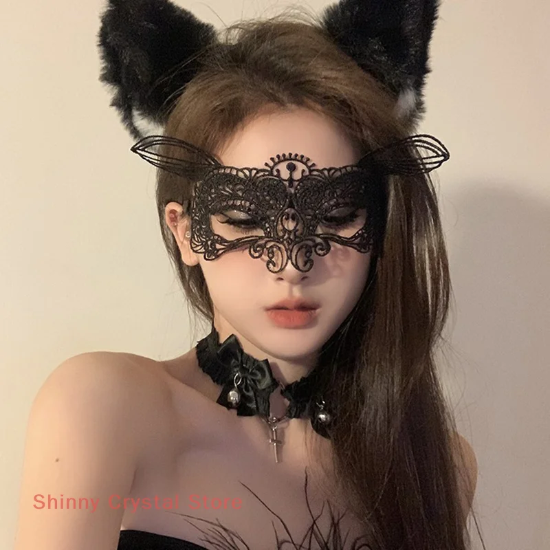 2025 Carnival Halloween Masquerade Cosplay Costume Venetian Venice Glowing Led Masks Woman Fancy Dance Party Eye Mask