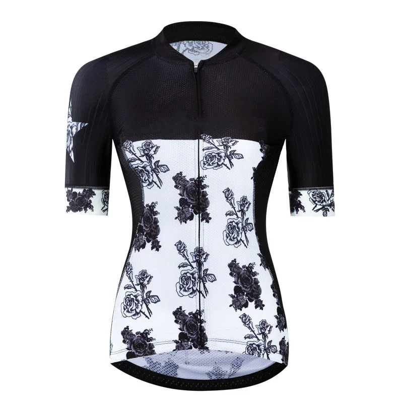 

Professional Cycling Jersey Women Tight-fitting Mtb Bike Shirt Short Sleeved Road Mountain Bike Clothing