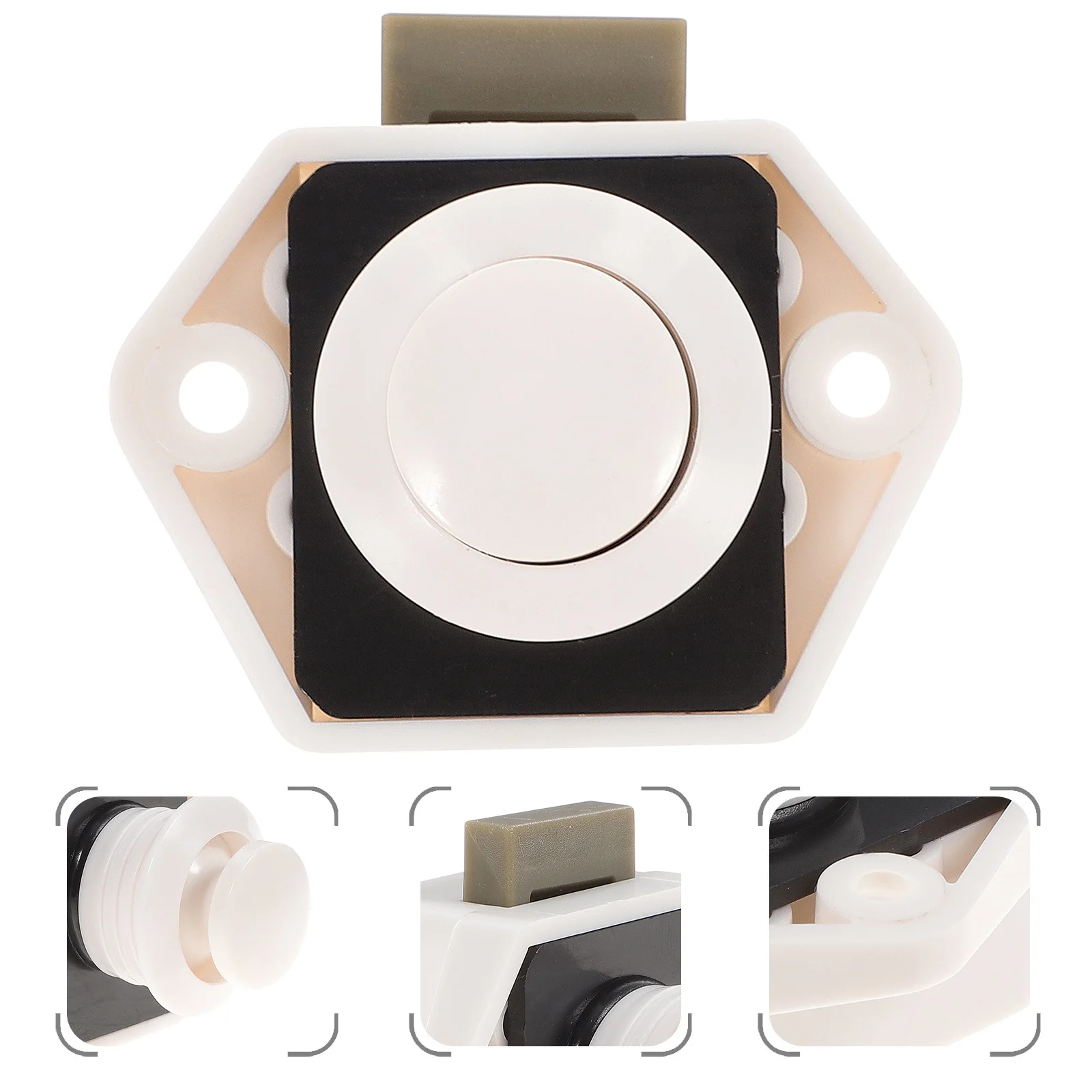 

Lock Cabinet Catch Push Latch Closet Hardware Release Safety Drawer Locks Quick Pull Button