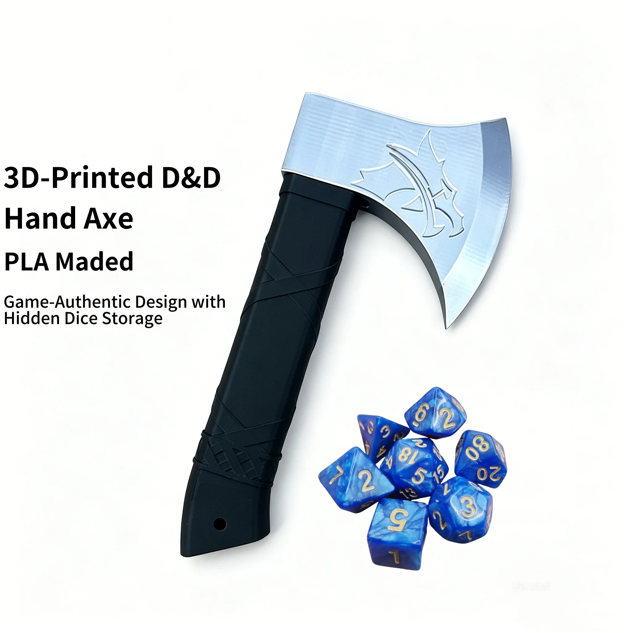 1pcs DND Scene AXE Dices Storage Holders for DND Accessory Table PRG Accessories Dice Holders A Fun Addition to Your Game