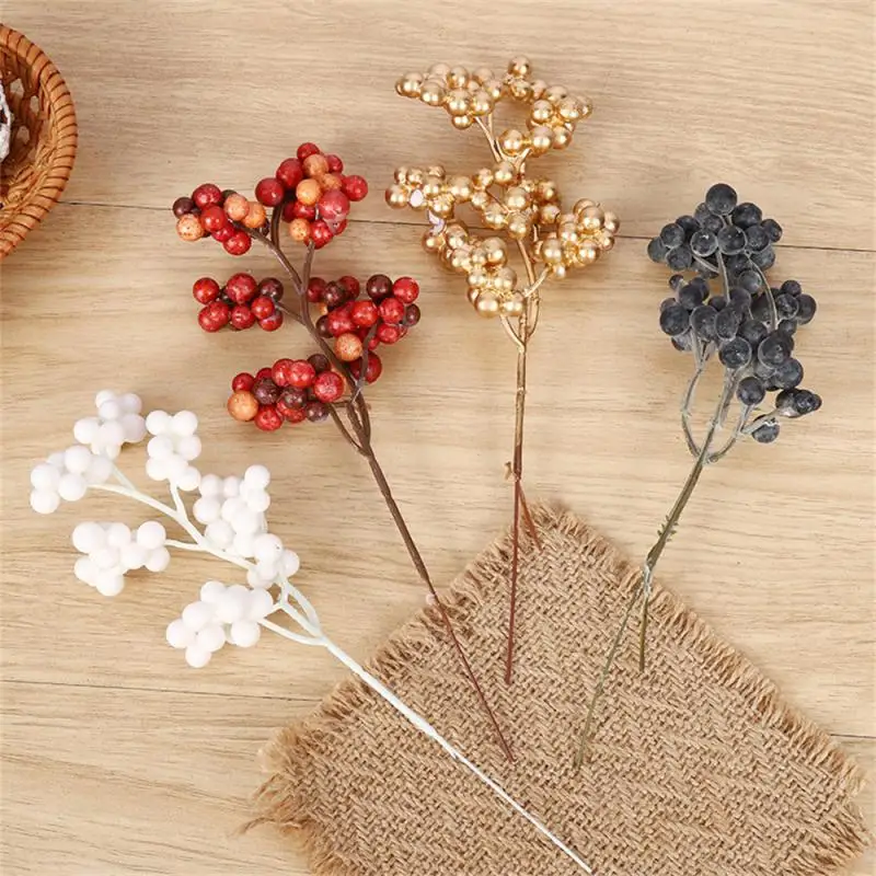 Christmas Decorations Artificial Flower Fruit Cherry Plants New Year Christmas Living Room Home Decor Accessories 2025 Year