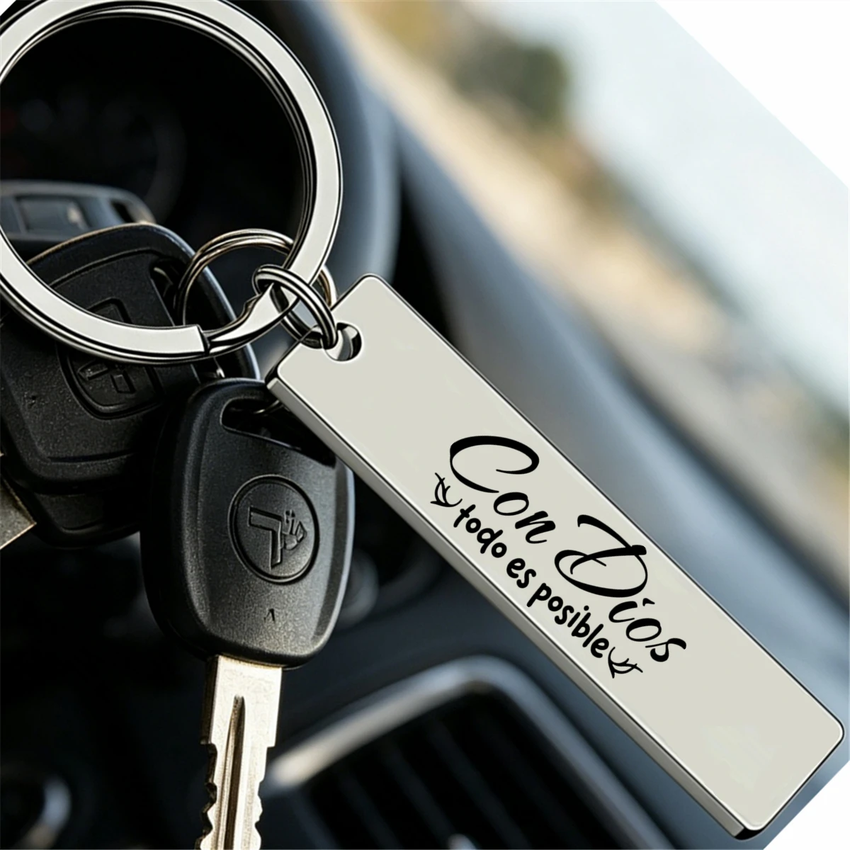1Pc Spanish Quote Keychain Con - Vintage Fashion Quotes ulasan dan harga