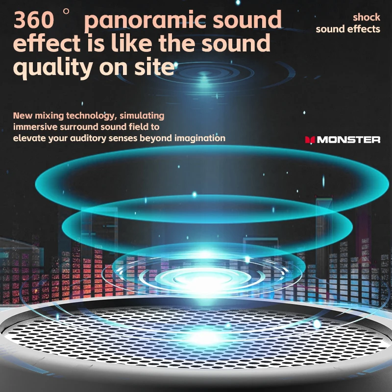 سماعات رأس بلوتوث Monster AURA FIT X02، أوضاع مزدوجة عصرية، مناسبة للتعلم والرياضة والأعمال المكتبية