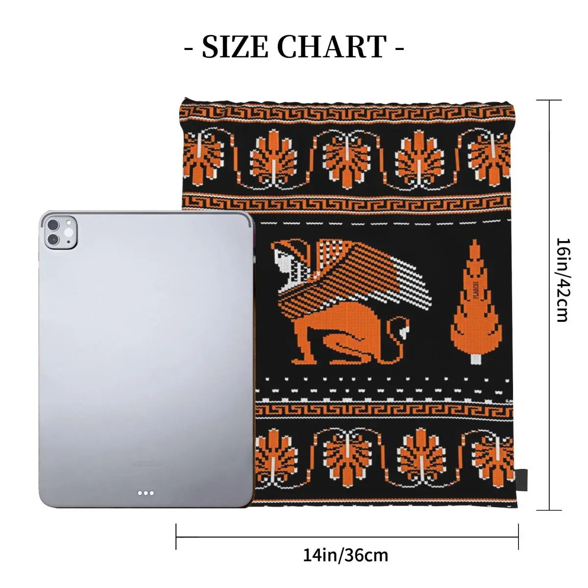 Ancient Knits-Greek Backpacks Multi-function Portable Drawstring Bags Sundries Bag Book Bags For Travel Students