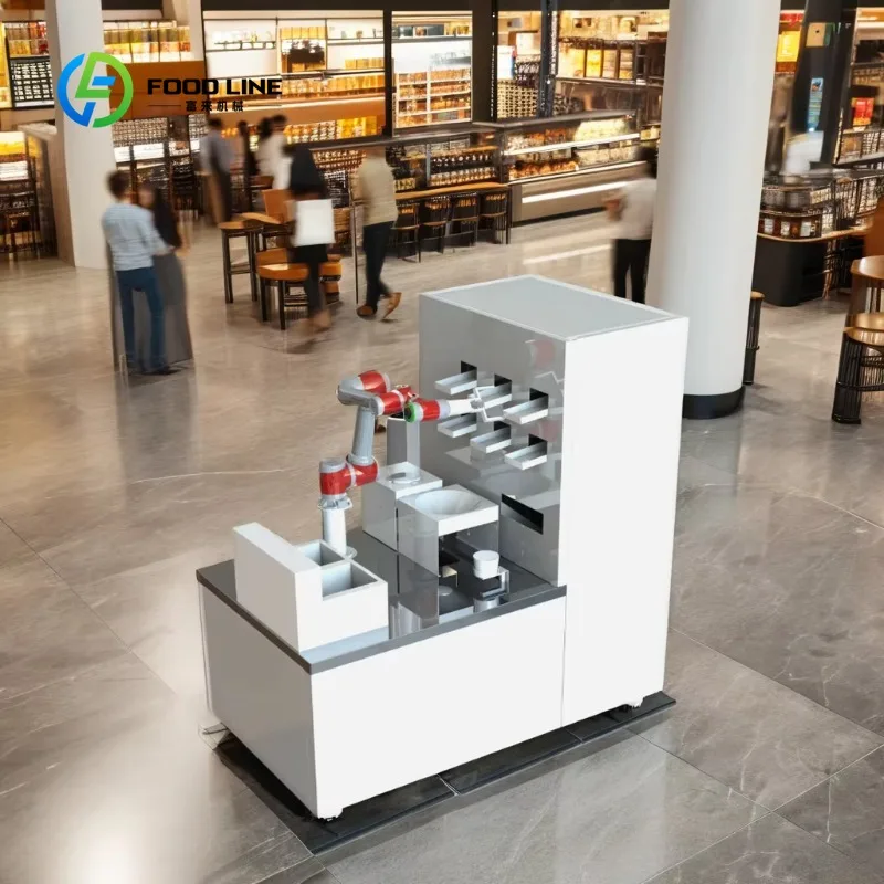 Customized Smart Noodle Robot Arm for Restaurant Use 7500W High-Power Noodles Cooking Machine with 10kg Hopper Capacity