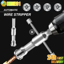 Automatic Twisted Wire Tool Stripper Line Cable Peeling Drill Bit Twisting Connector Electrician Stripping Artifact Wire Strip