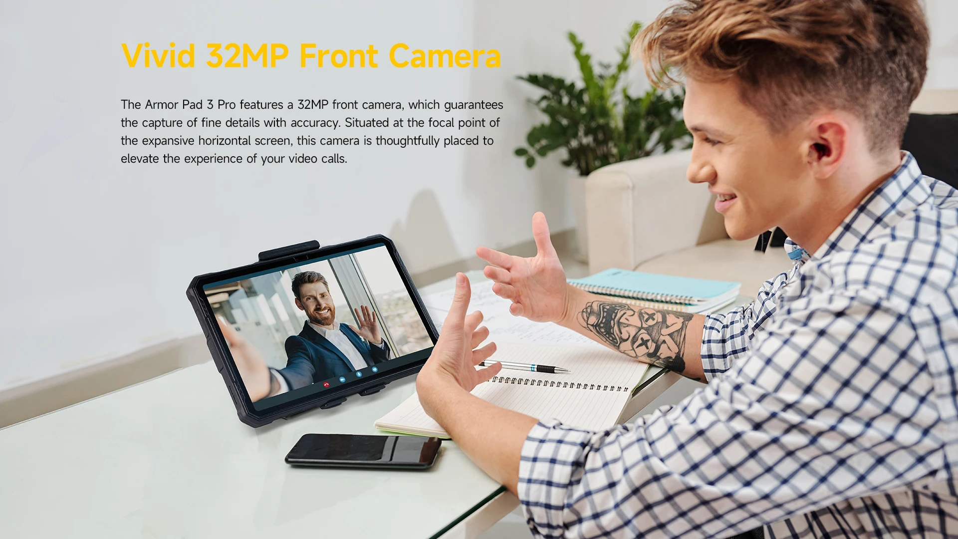 Ulefone Armor Pad 3 Pro,16 Гб + 256 Гб,Rugged Tablet,33280 мАч, 10.36'' 2K Display,50MP Camera,Android,глобальная версия
