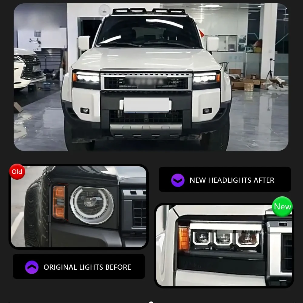 

Car Lights For Toyota Prado LC250 TX 24-25 Headlight LED Projetor head Lamp Daytime Running Light Automotive Accessories