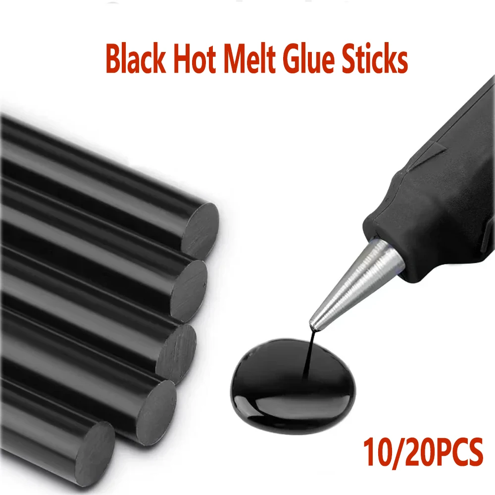 

10/20Pcs Car Glue Sticks Car Body Dent Repair Glue Sticks Black High Viscosity Hot Melt Glue Strong Adhesion Stick Car Repair To