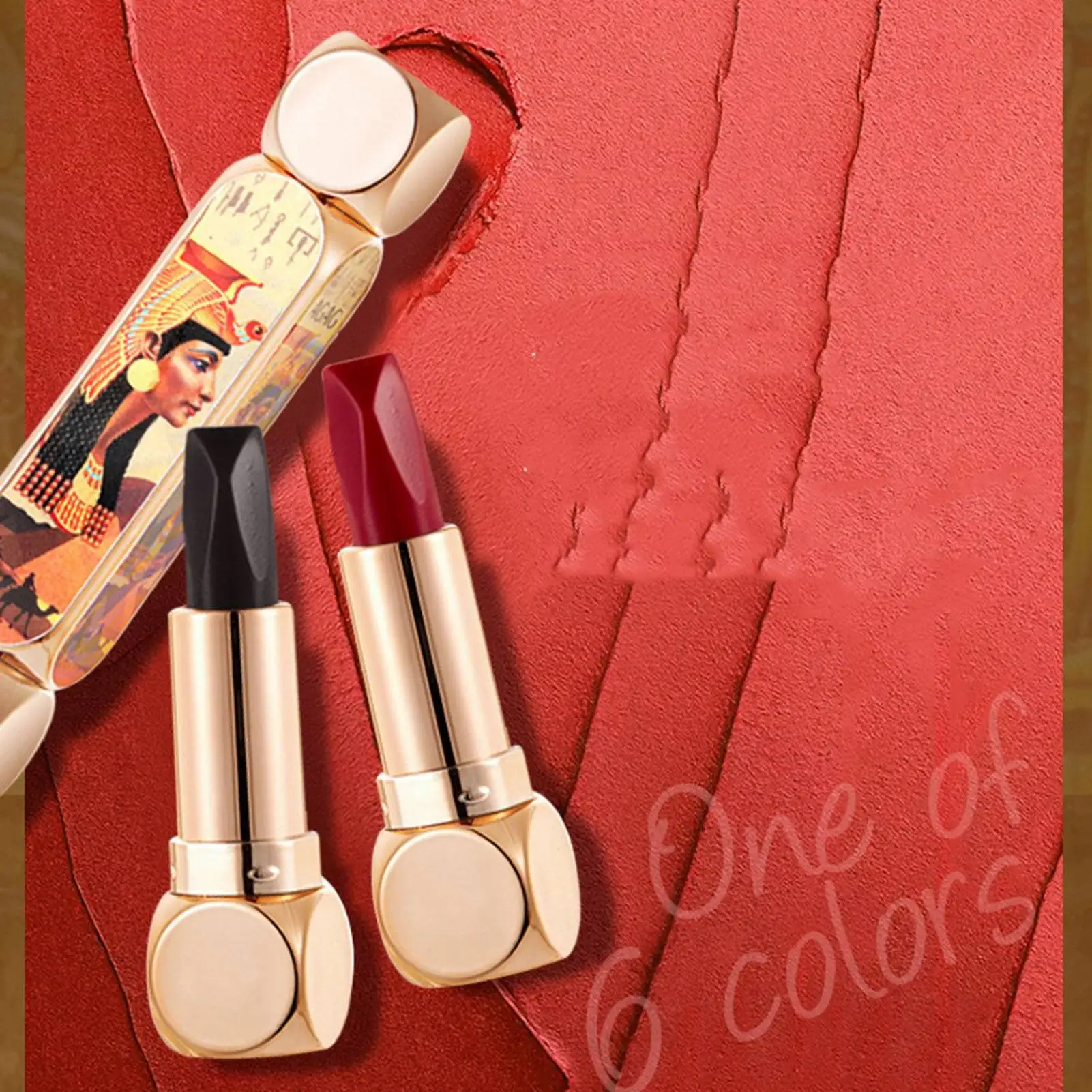

6 Color Lipsticks Long Lasting Makeup Lipsticks Double Head Lipsticks Colorful Matte Lipstick