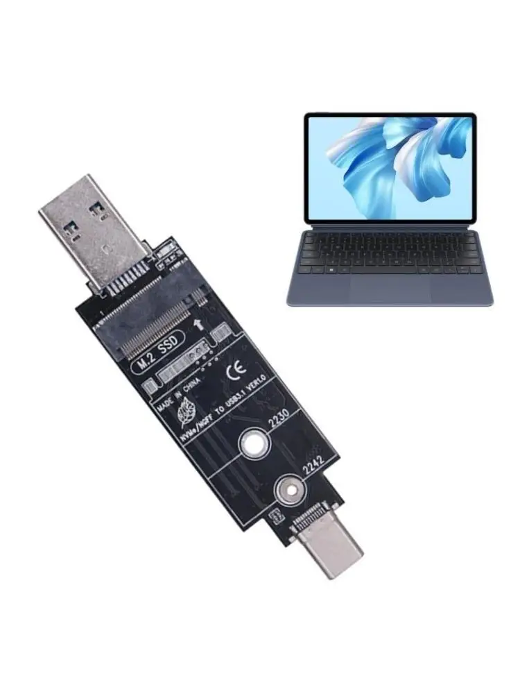 R53C M.2 States Disk Enclosure Adapter USB C USB 3.1 to M.2 NVME NGFF 10Gbps Storage