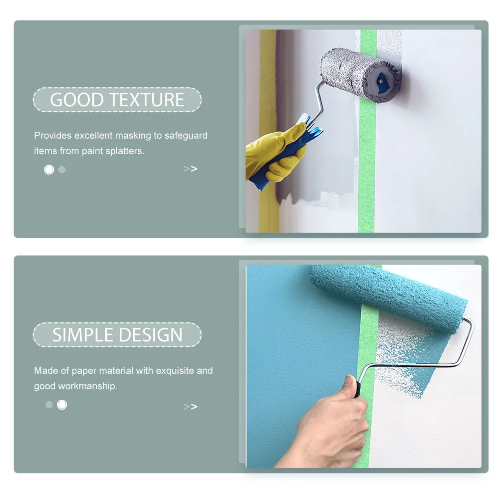 4 قطعة مجموعة اشي ملونة 4 لفات شريطٌ لاصق للرسم رسم الحرف وضع العلامات لتقوم بها بنفسك شريط ورق لاصق منخفض التك #3