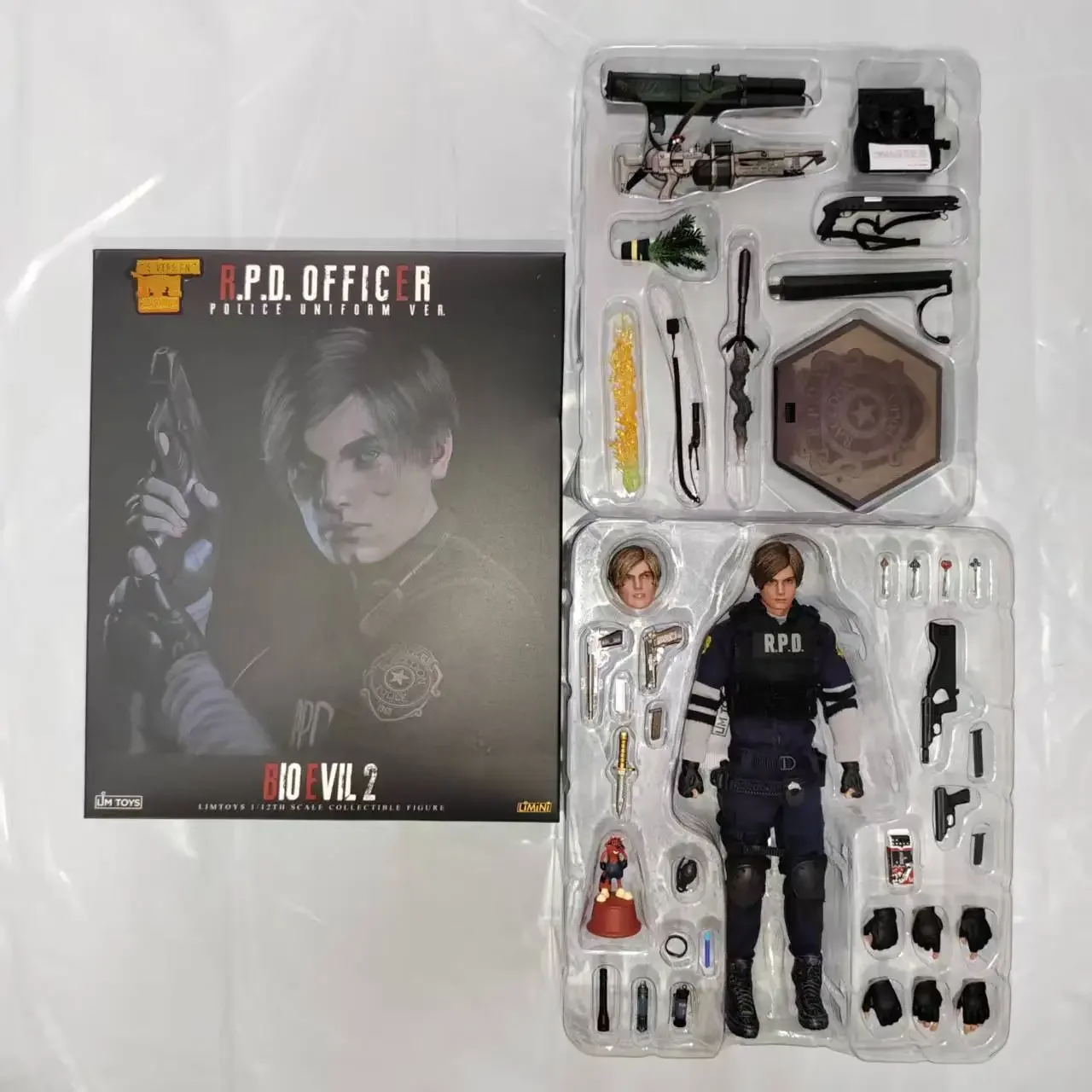 LIMTOYS LiMiNi R.P.D. Officer Leon S. Kennedy 1/12 Scale Action Figure Resident Evil 2 Remake S Version Deluxe Edition Model Toy