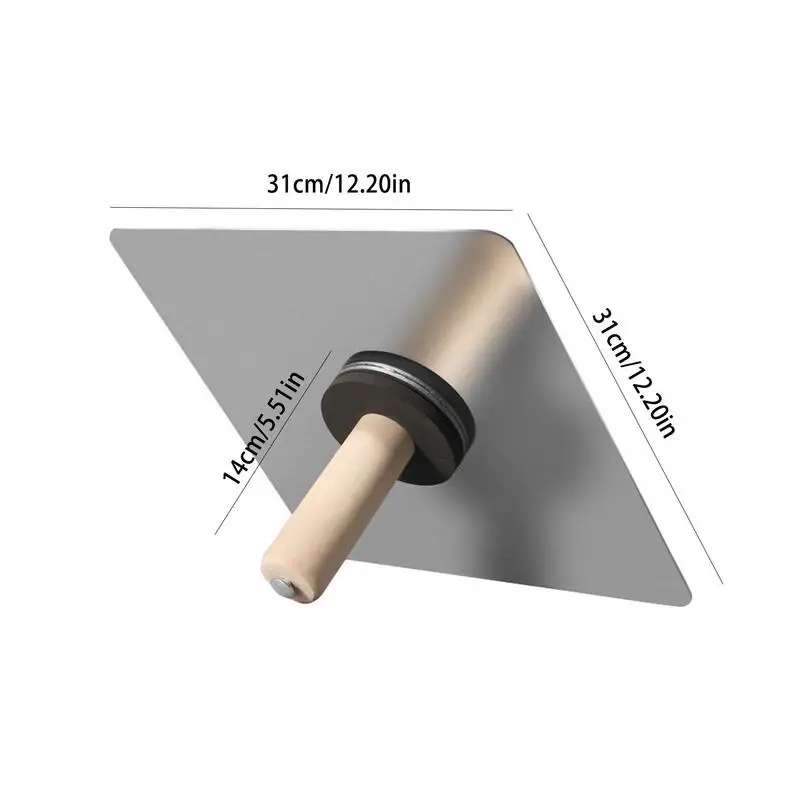 나무 손잡이가 달린 벽 석고 스크레이퍼, 석고 트레이, 석고 도구, 석고 뒤집개, 벽 스크레이퍼
