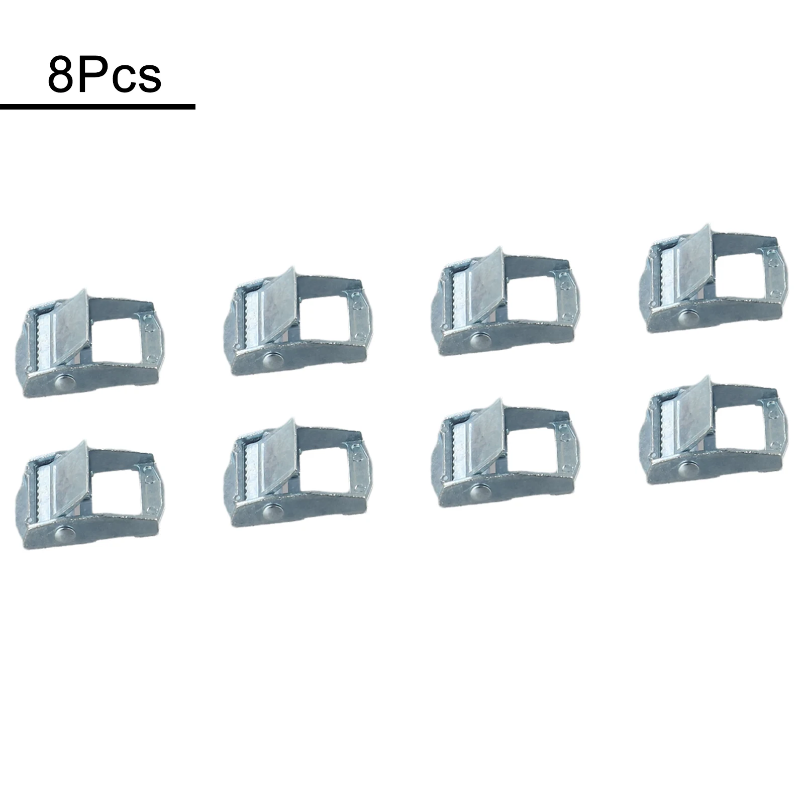 8PCS Buckle Zinc Alloy For Tie-down Strap For Tie‑down Cargoes Strap Fixed Tensioner Fixed Tensioner With Knuckle Closure