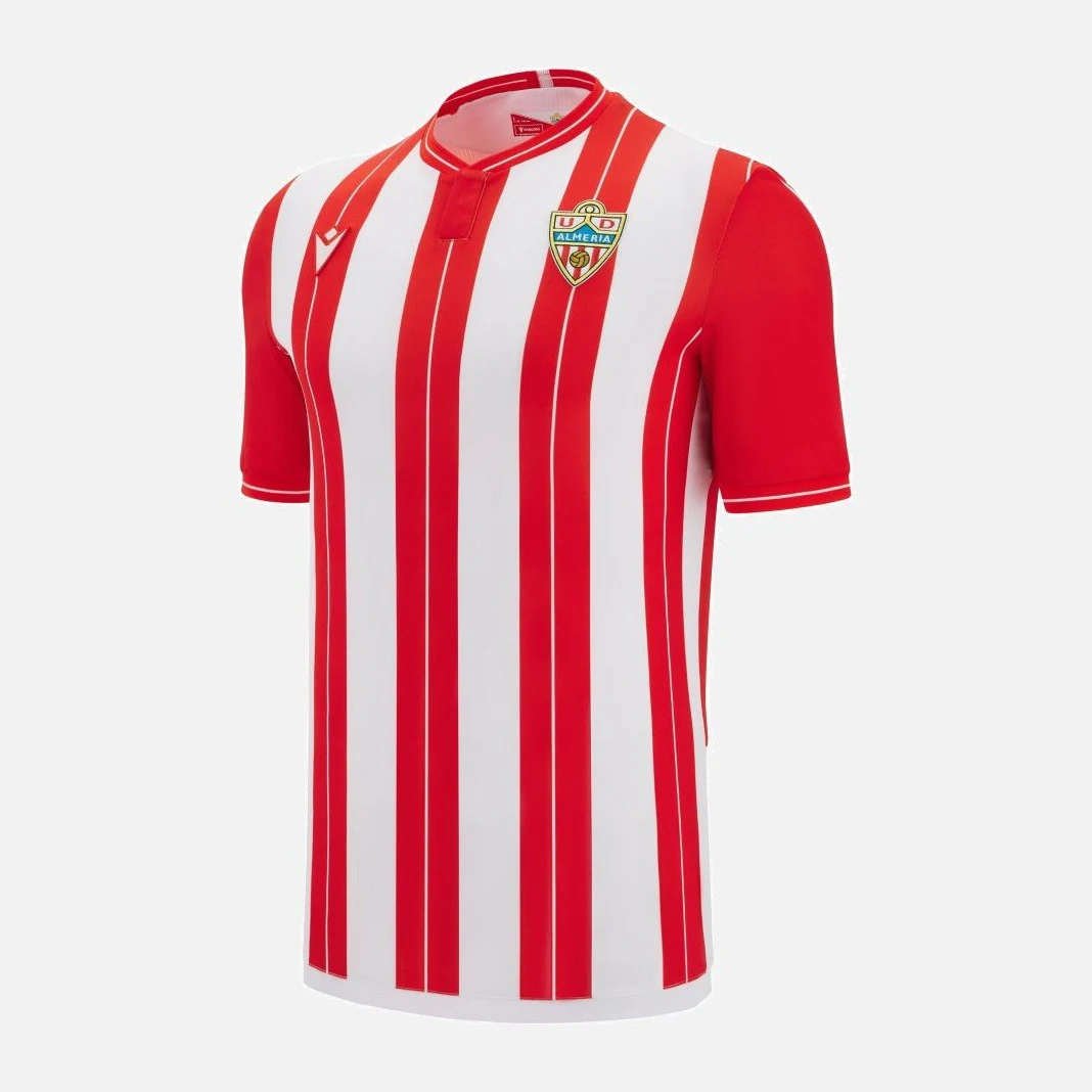 25-26 La Liga Venta caliente del equipo Almeria Top verano Casual deportes al aire libre Top suelto Camiseta estampada 3D no personalizada de secado rápido