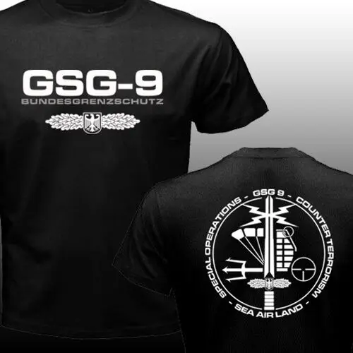 New GSG 9 Germany swat Counter Terrorism Special Operations Unit Men T-shirt Short Casual 100% Cotton