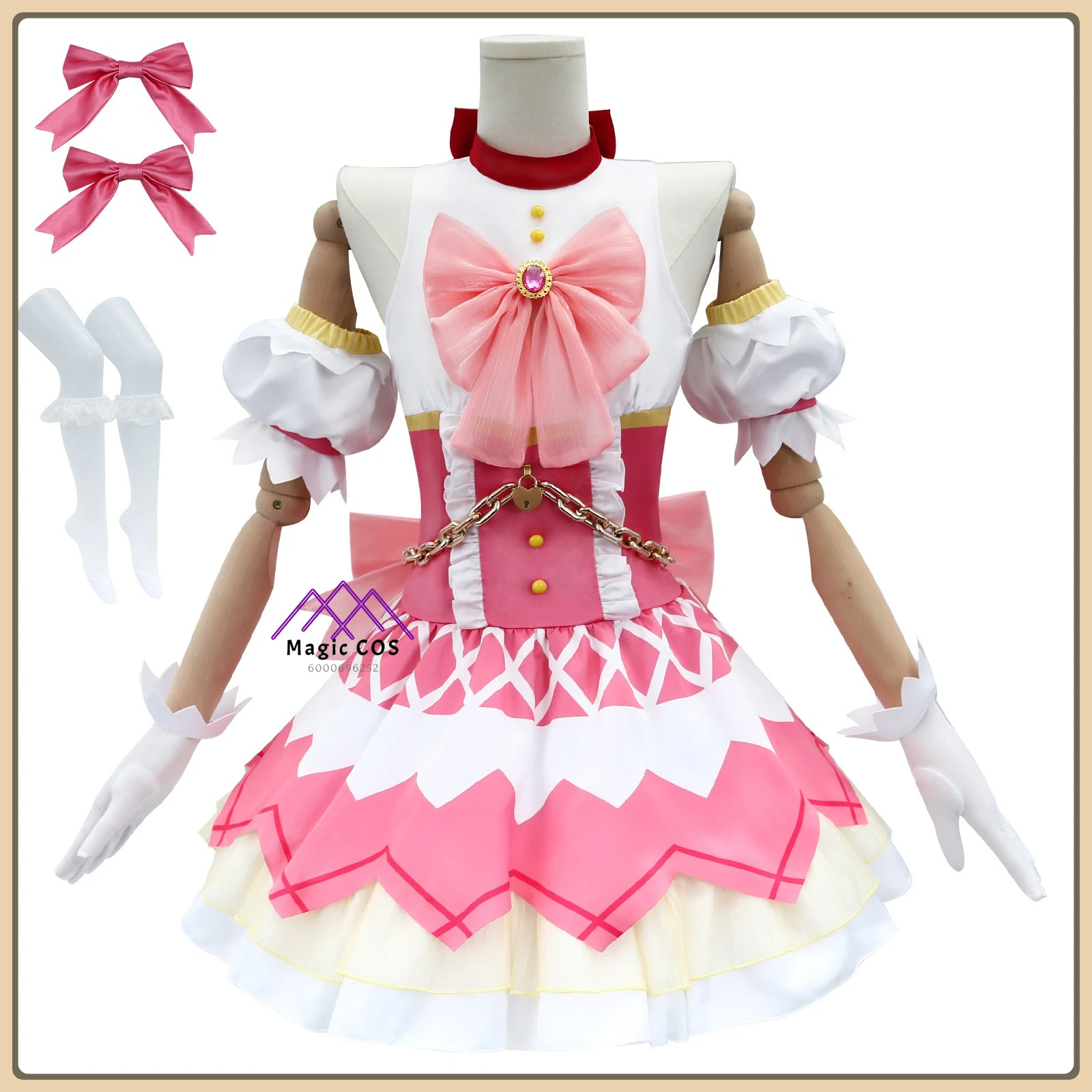 

Puella Magi Madoka Magica Homura Akemi Cosplay Costume Polyester Cape&Belt High Quality Anime Outfit for Women Role Playing