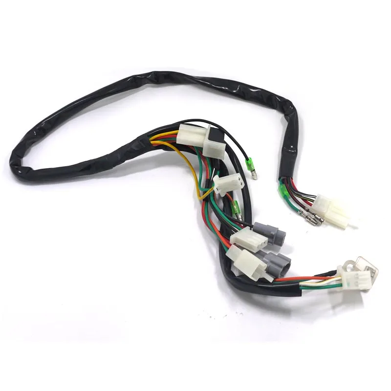 Electrical Main Wiring Harness Wire Loom Plus Connectors for Yamaha PW50 PY50  Peewee 50 2-stroke 50CC