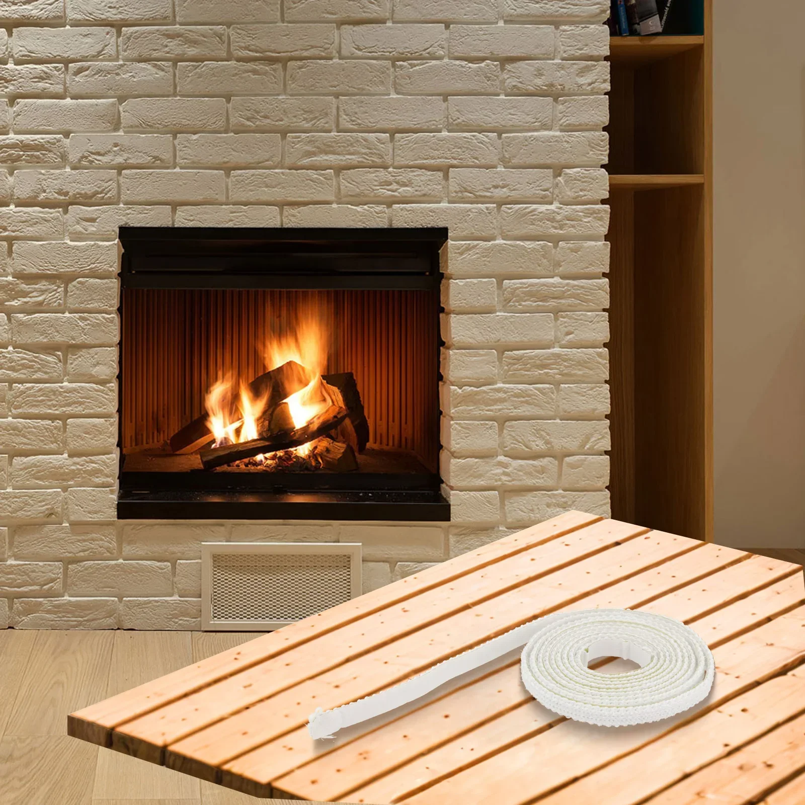 Robust Pellet Stove Heating Gasket with Oven Door Seal Flat Rope 12 x 3mm Excellent for Kiln Seals and Heat Exchanger Seals