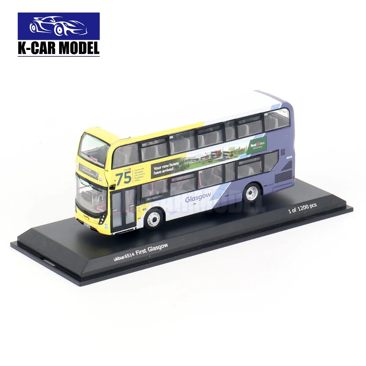 CMNL 1/76 NORTHCORD UKBUS6514 ALEXANDER DENNIS E400 MMC FIRST GLASGOW