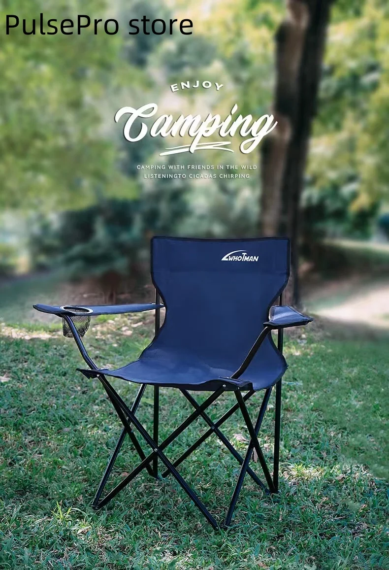 Slion unique camping chair fishing outdoor terrace chair bench BBQ simple self bed leisure folding folding