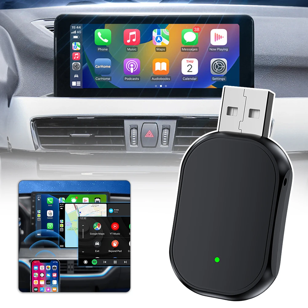 

Беспроводной адаптер Carplays Androids Auto 2 в 1, интеллектуальный USB-ключ, мини-компактный конвертер Carplays