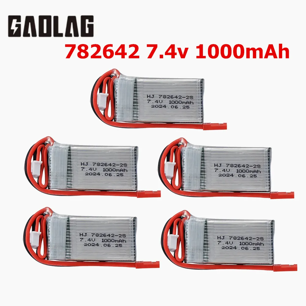 7.4V 1000mah Lipo Battery For MJXRC X600 Remote Control RC Drone Spare Parts 1000 mah 7.4 V 2S Rechargeable Battery