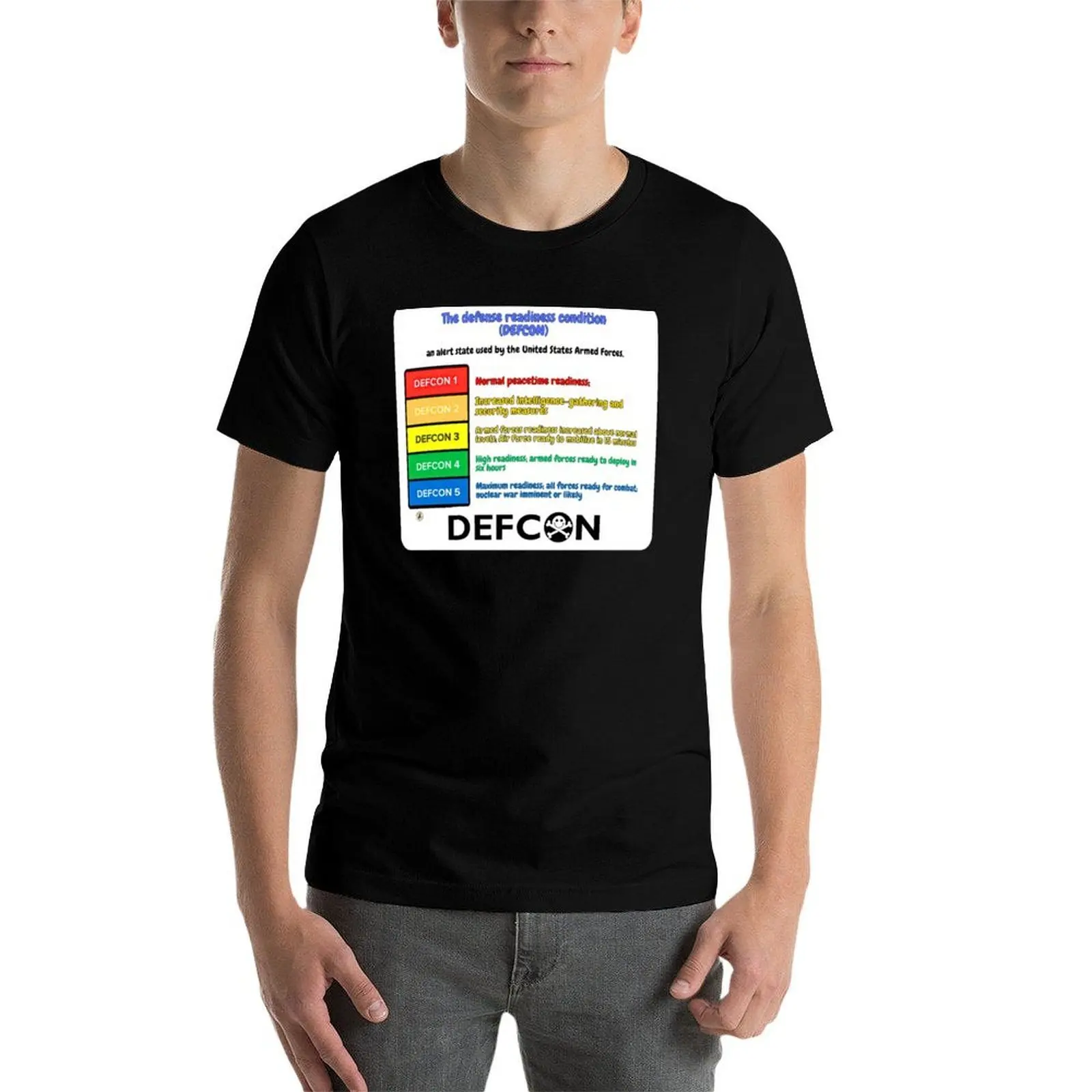 

DEFCON - Defense Condition T-Shirt t shirt man casual man t shirts graphic T-Shirt