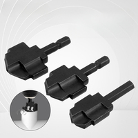 3pcs Water Pipe Expansion Drill Puncher 6.35mm Hex Shank Drill Bit Plastic Pipe Hole Expanding Plumber Hole Opener Repair Tool