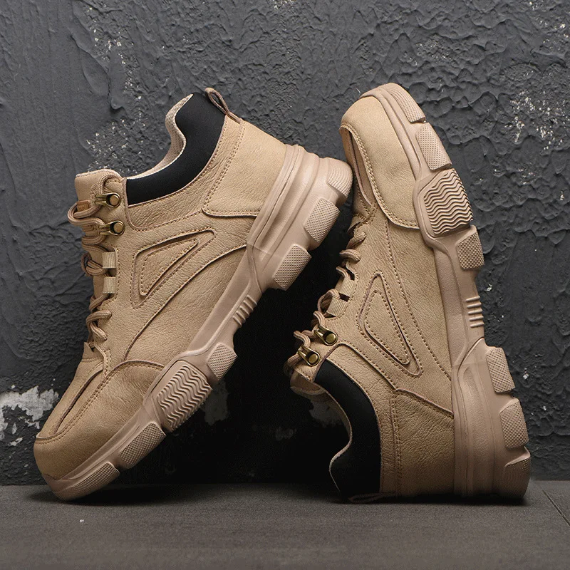 أحذية أمان غير قابلة للتدمير الصلب تو أحذية عمل عدم الانزلاق مقاومة للاهتراء مقاوم للماء التمهيد أحذية غير قابلة للتدمير للعمل كالمشي لمسافات طويلة #4