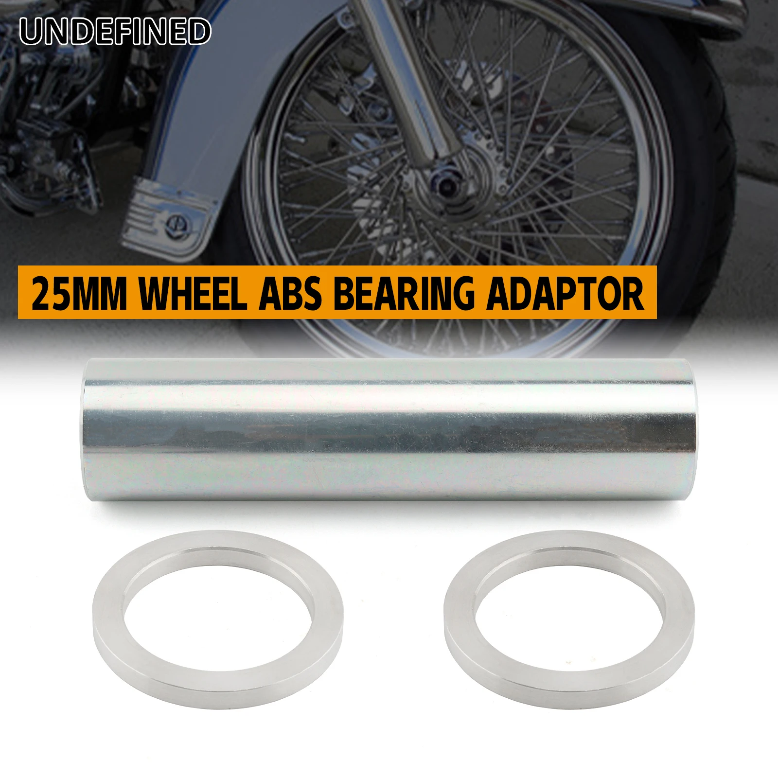 Kit de conversión de adaptador de rodamiento ABS para rueda delantera de motocicleta, 25mm, para Harley Ultima King Spoke Ultima CNC Vortex Kool Kat Manhattan
