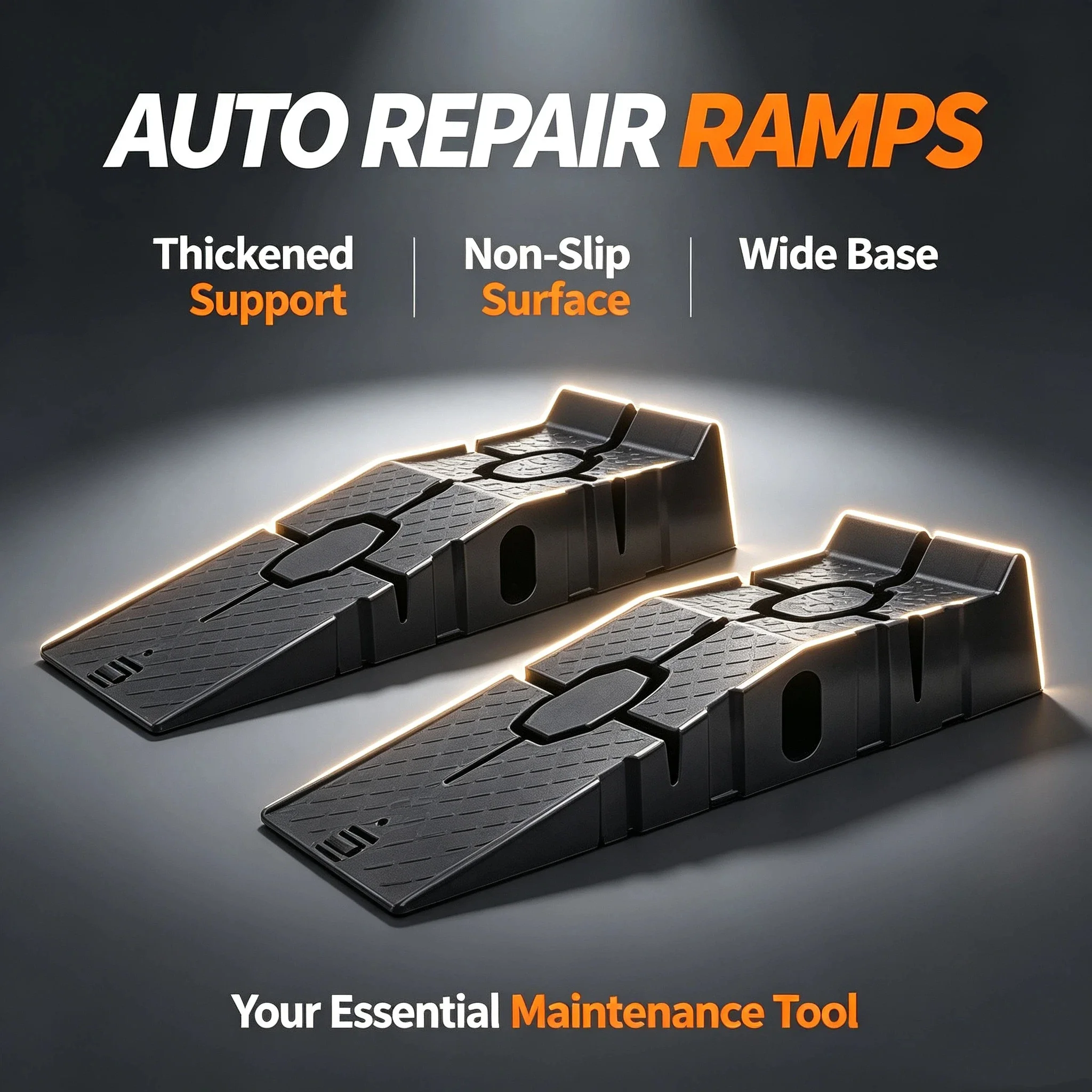 Car Maintenance Ramp Heavy Duty Plastic Vehicle Lift Block for Oil Changing & Auto Repair Work
