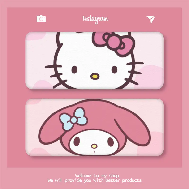 

New kawaii Sanrio Hello KittyMelody anime cartoon innovative cute anti-fall cartoon portable myopia glasses case girl gift