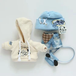 New Ob11 Doll Fashionable Hats Hoodies Denim shorts Doll Clothes For 1/12BJD, Penny, GSC,YMY, Molly, Obitsu 11 Doll Accessories