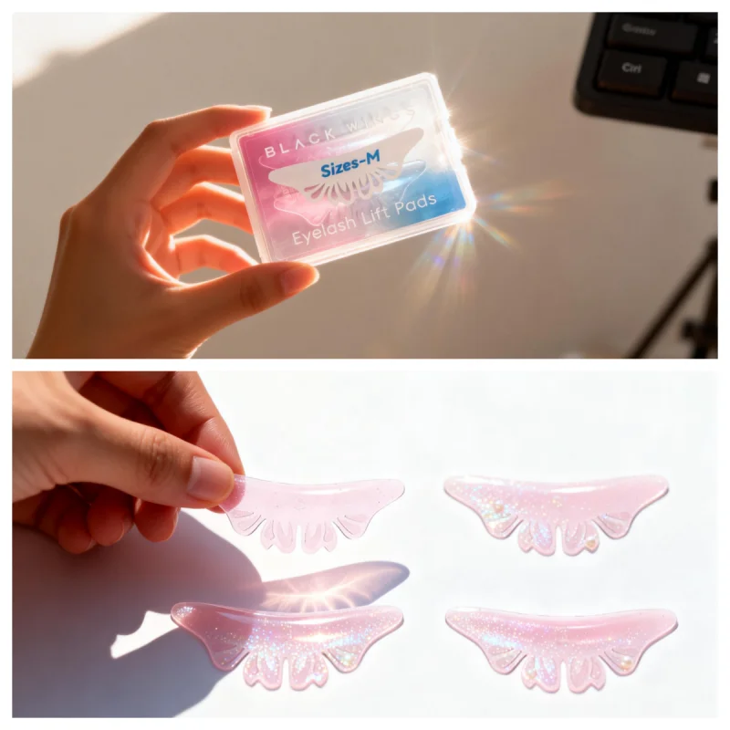BLACKWINGS 3 Sizes Butterfly Lash Lift Accessories Silicone Eyelash Perm Curling Pads Under Eye Patch Professional Beauty Tool view 3