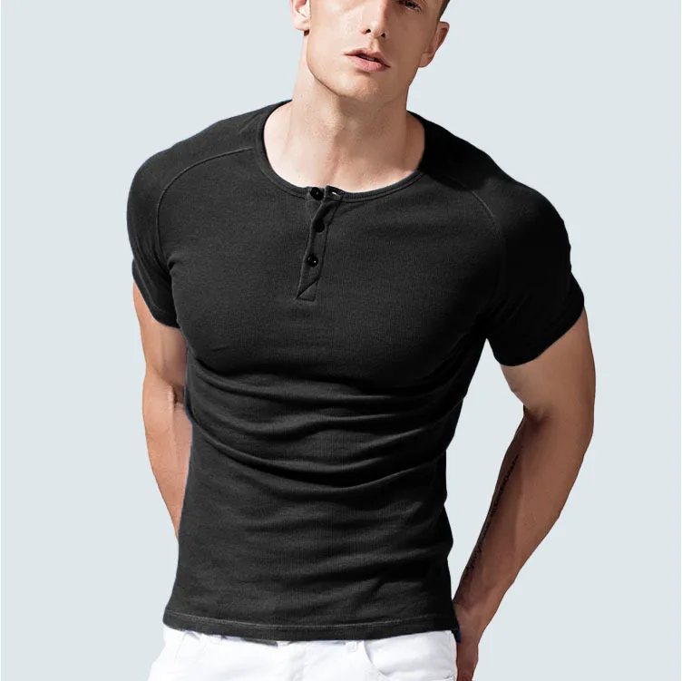 

Shoulder-inserted sports T-shirt quick-drying training fitness short-sleeved shirt men clothing