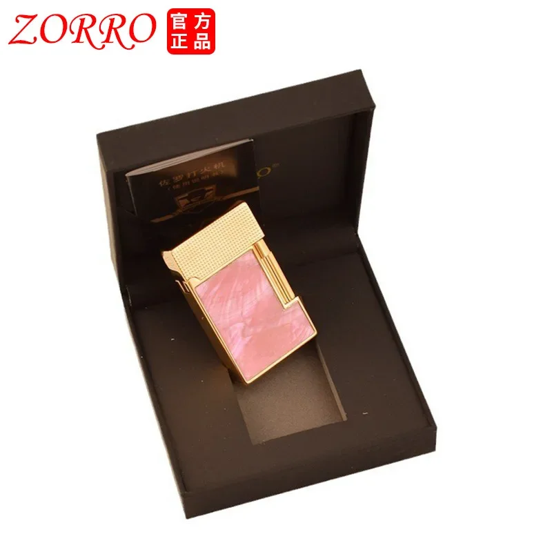 ZORRO Double sided Color Shell Loud Voice Kerosene Lighter Side Sliding Grinding Wheel Ignite Personalized Collection Lighters