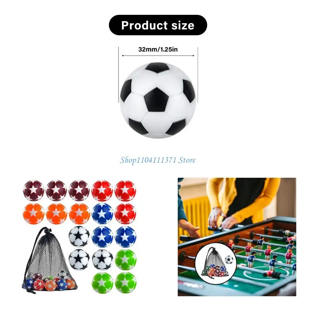 

P9FC 18pcs Стол столовой футбол Фофбол замены мячи Официальный стол футбольные шарики настольные футбольные шарики футбольные