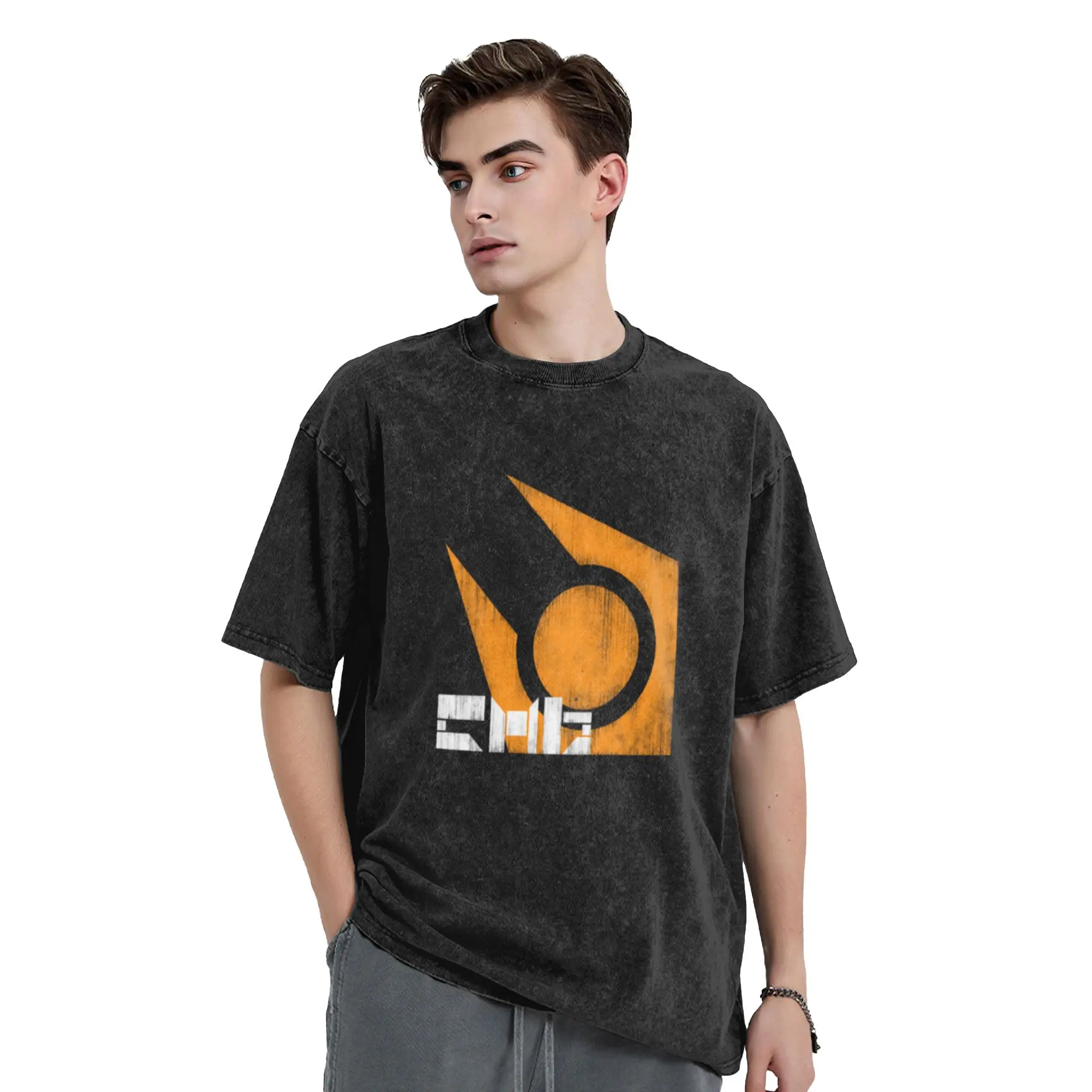 Combine Grunge Classic Chic A Washed T Shirt Men's Women's Oversized Cotton Tees Tops