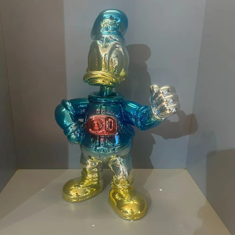 40 Cm Duck Ornament – ​​Craft Piece for Study or Living Room – Electroplated 