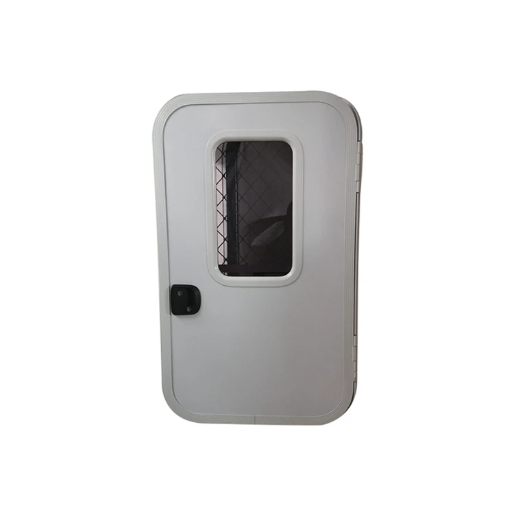 

2021 TONGFA Aluminum Alloy Frame Aluminum Mesh Single Point Lock Teardrop Camper Rv Trailer Door For Caravan