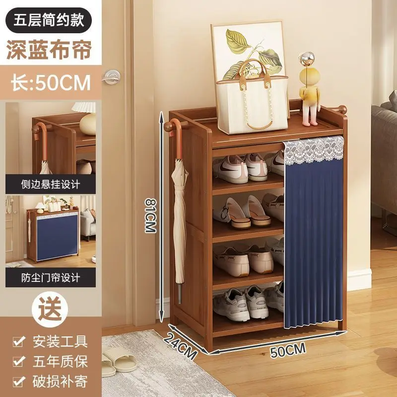 2023 Shoe rack multi-layer home door shoe cabinet indoor space-saving rental house corridor simple storage artifact shoes