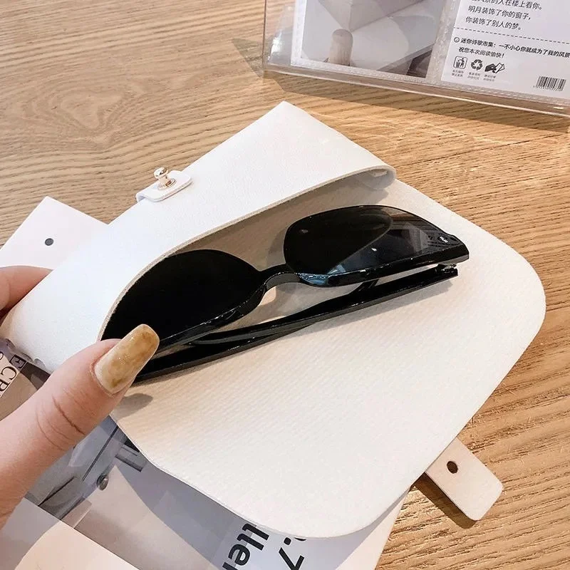 Glasses Case Women Leather Soft Glasses Bag Fashion Portable Sunglasses Box Bag Accessories Eyeglasses Case Sunglasses Box