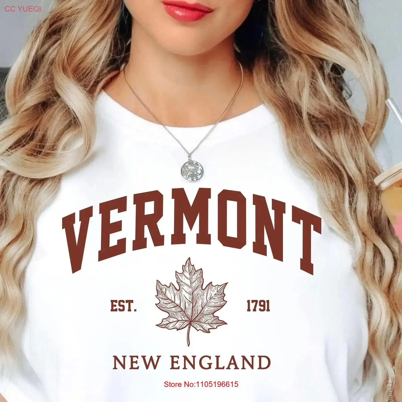 Vermont T Shirt New England Maple Leaf Fall Foliage Souvenir Autumn Travel State Pride vintage Washed Unisex Casual