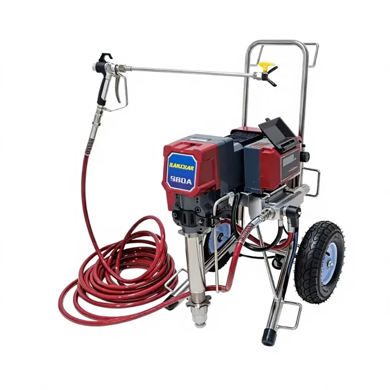High Power Electric Plunger High Pressure Airless Spraying Machine Latex Paint Putty Coating Plunger Pump Spray Gun
