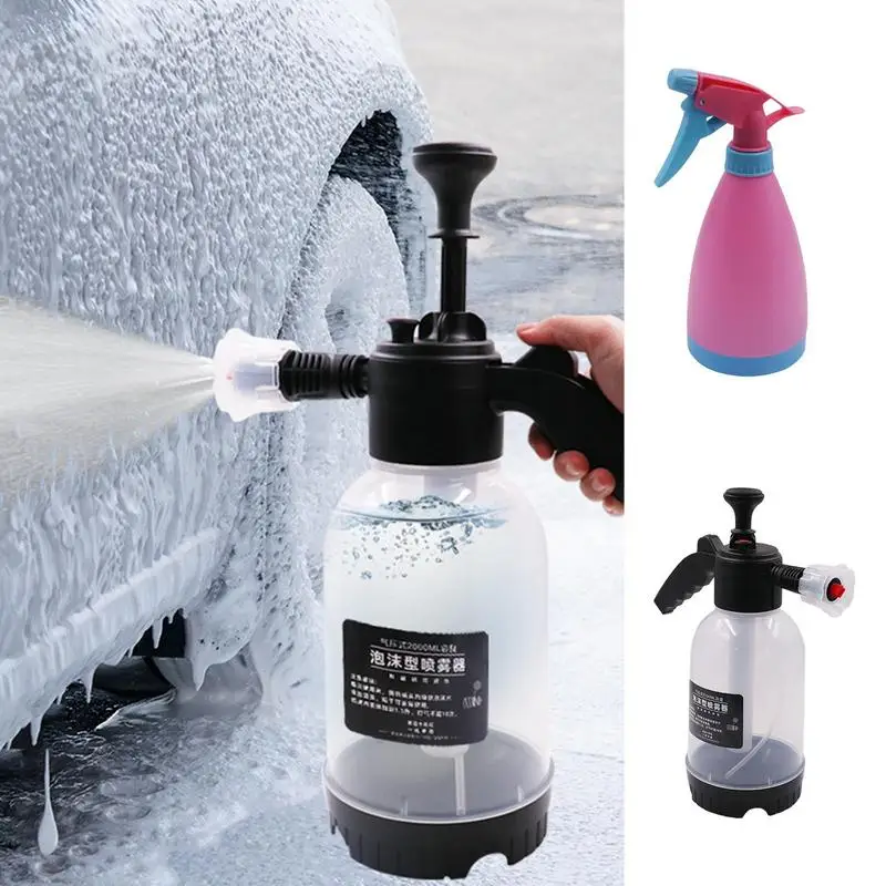 Car High Pressure Pump Sprayer Water Bottle Foam Cannon Handheld Home Garden Car Wash Supplies Auto Cleaning Water Bottle